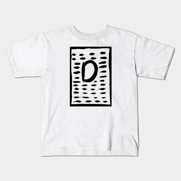 the letter d painting Kids T-Shirt by the_spiritual_view